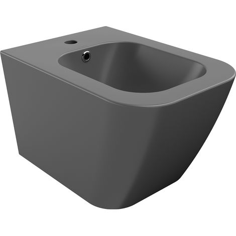 Bidet suspendu Mexen Madox, gris foncé mat - 35155161 (1/3)