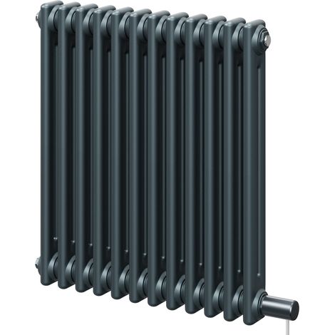 Colosseum Anthracite 600mm x 548mm Horizontal Electric Double Column Radiator (1/5)