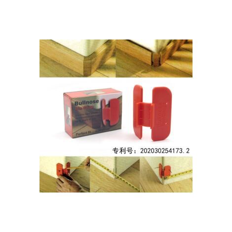 Lot de 8 outils de traçage d’angle pour pose de parquet – Jauges d’arrondi pour plinthes et seuils – Marquage de motifs complexes (1/5)