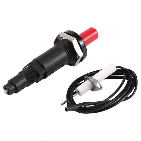 Kit d'allumage piézoélectrique à bouton-poussoir avec câble de 1000 mm