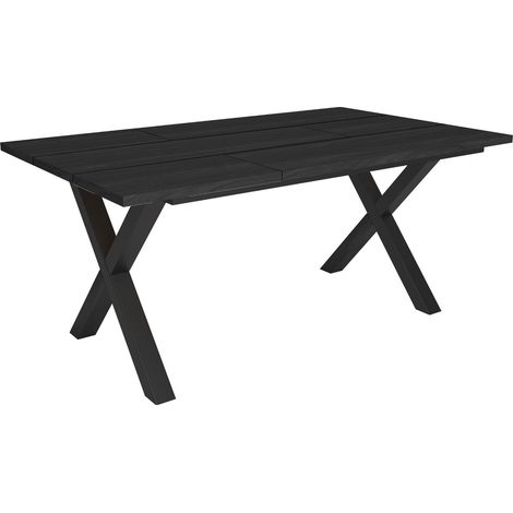 Skraut Home - Tavolo da Pranzo, Cucina, Sala da pranzo, 167x90x74cm, Per 8 persone, Tavolo Cucina, Stile industriale, Nero (1/5)