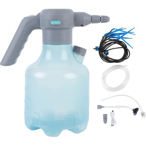 3L Electric Spray Bottle Rechargeable Battery Powered Automatic Watering System Smart Timed Drip Irrigation Misting Sprayer for Potted Plants Blue (1/5)