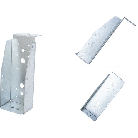 Sabot aile intérieure avec lèvre galvanisé pour poutres de 7,5 x 20 cm - Par pièce (1/4)