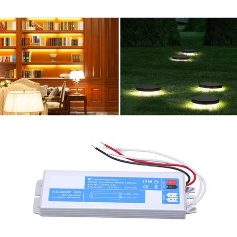 Wasserdichtes Netzteil für 60-W-LEDs, externer Netzeingang 180–264 V AC, konstanter DC-Ausgang 24 V (1/5)