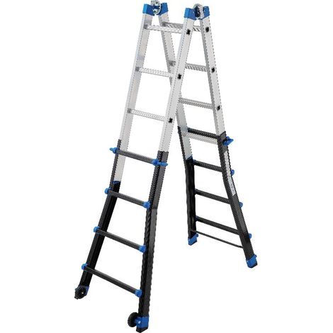gierre-ed075al-escalera multifunción telescópica de aluminio peppina pro (6+6) (1/5)