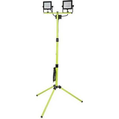Proyector Led Doble Tripode Eco Negro 2400lm 2x30w LUCECO