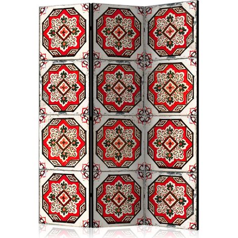Paravent 3 Volets "Dance of Red Line" 135x172cm (1/2)