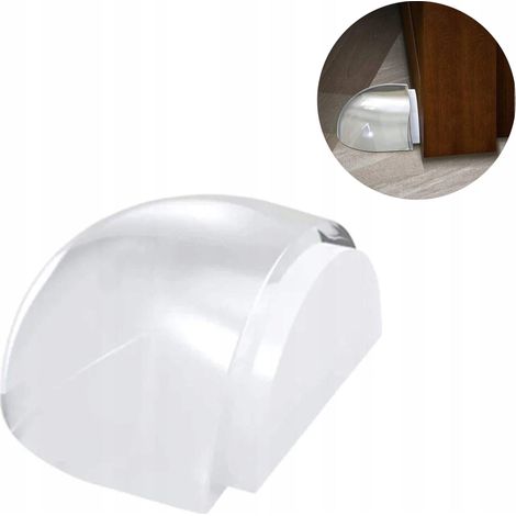 Geko Butoir de porte en silicone transparent 3.9 cm (1/3)