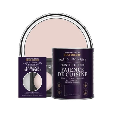 Peinture pour Faïence de Cuisine, Finition Mate - Champagne Rosé (1/3)