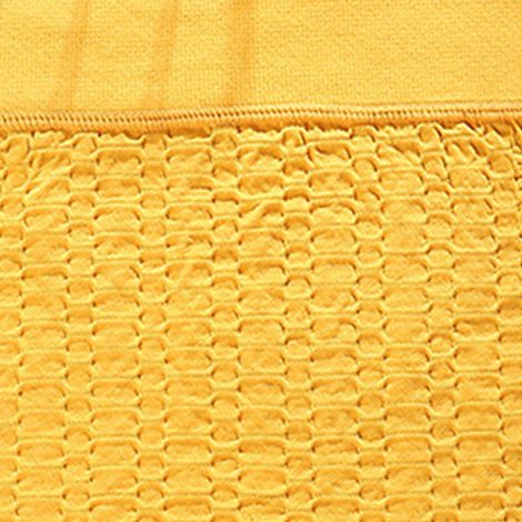 Hochgeschnittene, figurbetonte, nahtlose, atmungsaktive und dehnbare Sportshorts für Damen, ideal für Fitness und Yoga. Gelb, Einheitsgröße (42,5–75 kg). (1/5)