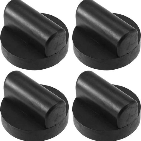 Blocco di supporto per cric in 4 pezzi, cuscinetto in gomma per cric, cuscinetto in gomma per cric di sollevamento, compatibile con Audi A6 A7 R8 TT