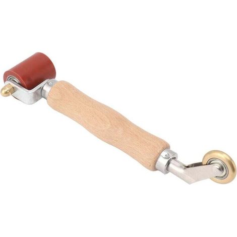 Rouleau À Main Double Usage 40mm En Silicone Pour Soudage PVC TPO Avec Poignée Bois