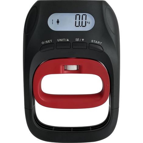 LCD-Handkraftmessgerät mit 180 kg Messbereich und 19 Speicherplätzen für Zuhause und Fitnessstudio (1/5)