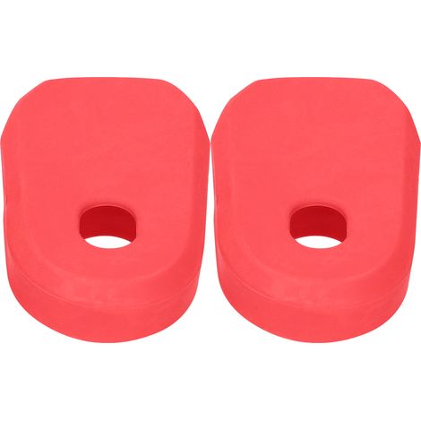 Set mit 2 Silikon-Kurbelgarniturschützern für Mountainbikes, Rennräder und Falträder (rot) (1/5)