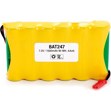 Pacco batteria RACING 7,2V 1600mA NiMH 1600mA AAx6 C/conect
