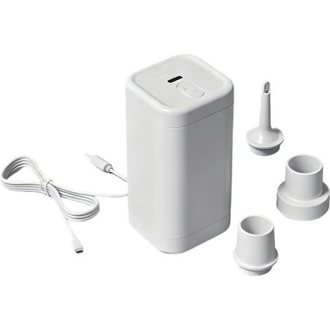 Bomba de aire portátil para artículos inflables  Inflador eléctrico portátil  Bomba de aire para exteriores, jardín, patio y terraza (1/5)