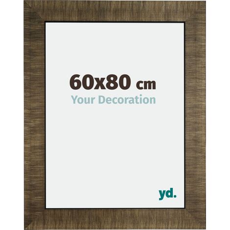 yd. - Cadre photo 60x80 - Champagne Brosse - Bois - Leeds (1/5)