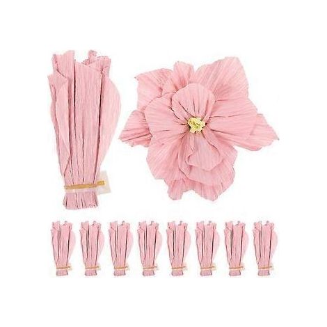 10 fleurs artificielles en papier, ornement, fleurs de simulation, fleurs décoratives pour fêtes, fleurs en papier (1/4)