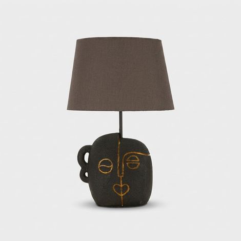 Tischlampe aus Resin mit Lampenschirm Tribal A (1/5)