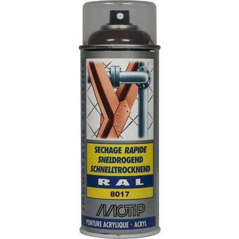 Peinture Aerosol Ral8017 Motip Ral 400 Ml brun chocolat (1/3)