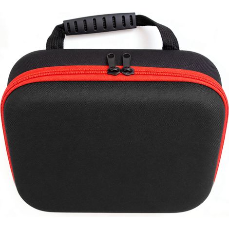 Housse de rangement rigide pour perceuse et meuleuse, étui PU/EVA avec poche filet et poignée caoutchouc (1/5)