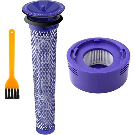 Lot de 3 filtres post-moteur V7 et kit de filtres de rechange pré-HEPA lavables compatibles avec les filtres Dyson V7 V8 Animal sans fil Remplace les pièces n° DY-96566101, DY-96747801 DY-966912-03 (1/5)