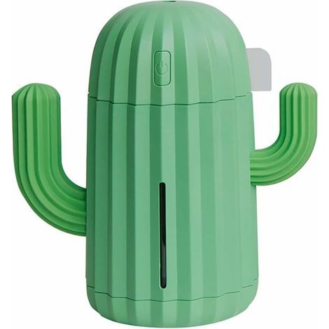Cactus Humidifier/USB Air Purifier/Car Atomizer Fairy Ball Humidifier Suitable for Home Office Bedroom Living Room Study Yoga Spa, Green (1/5)