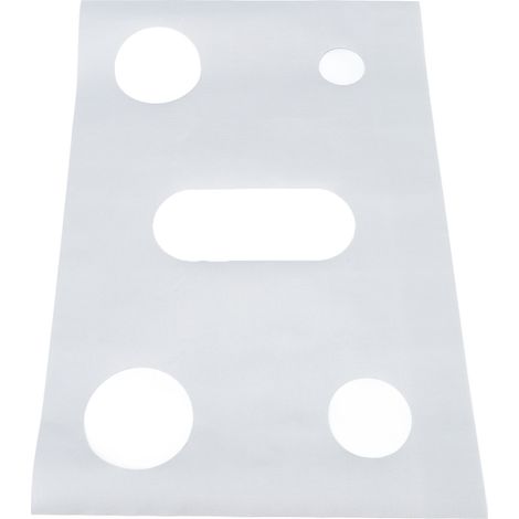 Protection de plaque de cuisson en PTFE réutilisable et lavable, résistante à la chaleur, pour cuisinière à gaz, couleur argent. (1/5)