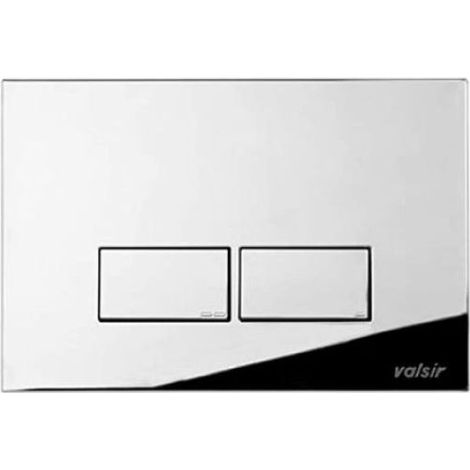 Placca di comando due tasti modello tropea p3 cromo lucida cromo lucida - dimensioni: l.215xh.145xp.6,5 mm VALSIR