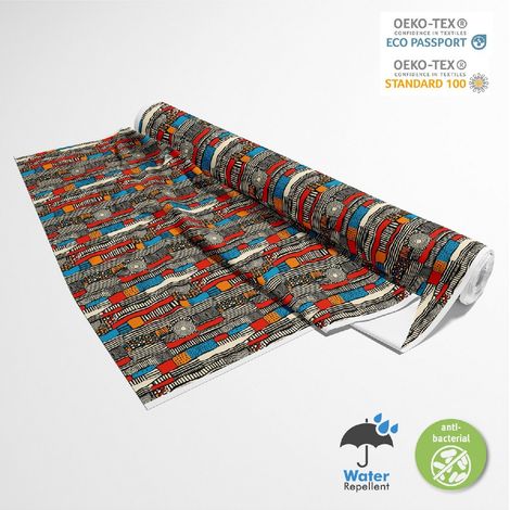 OUTDOOR DEKOSTOFFE OXFORD - Motiv Afrikanisch  DX18000