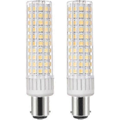 Lot de 2 ampoules LED B15d 10,5 W de remplacement pour ampoules halogènes B15d 100 W, 1250 lumens, 100 % neuves (1/2)