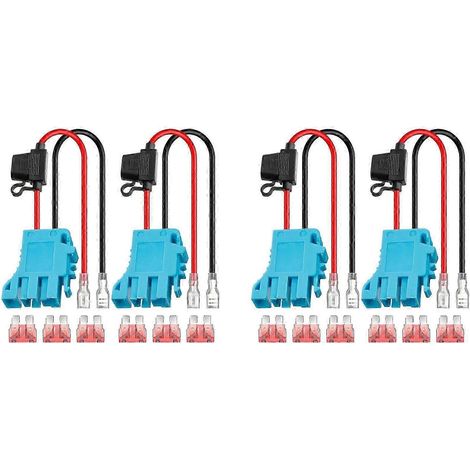 Compatible avec le kit de remplacement de connecteurs de faisceau de câbles 12 AWG (avec fusible) en lot de 2 (1/5)