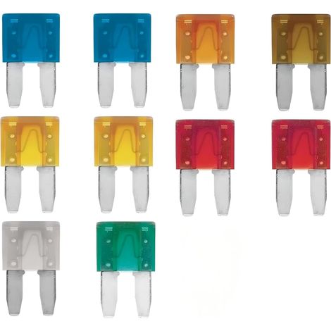 10 Pack Car Fuses Micro Blade Fuse Assortment – Automotive Micro Fuse for Cars 12V Low Profile Blade Fuses Kit for Vehicles Caravans Motorcycles