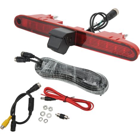 Caméra de recul 170° angle large pour Citroën Berlingo 2008-2016, feu stop supérieur avec caméra intégrée, remplacement direct, vision nocturne, étanche, kit de montage inclus. (1/5)