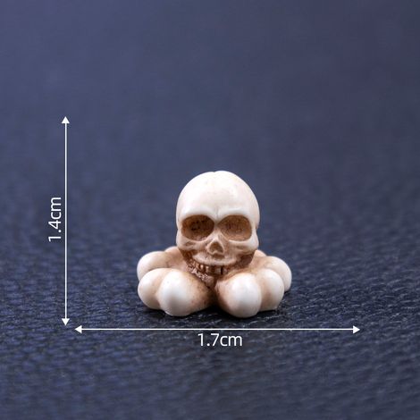 Halloween-Totenkopf-Pärchenfiguren, niedliche DIY-Dekorationen und Accessoires, Miniatur-Tischdekorationen mit Landschaftsmotiven