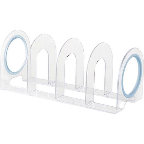 Serre-livres, organiseur de dossiers, trieur, décoration de bureau, étagère, porte-livres pour disques vinyles, enveloppes, courrier-Blue Rings (1/5)