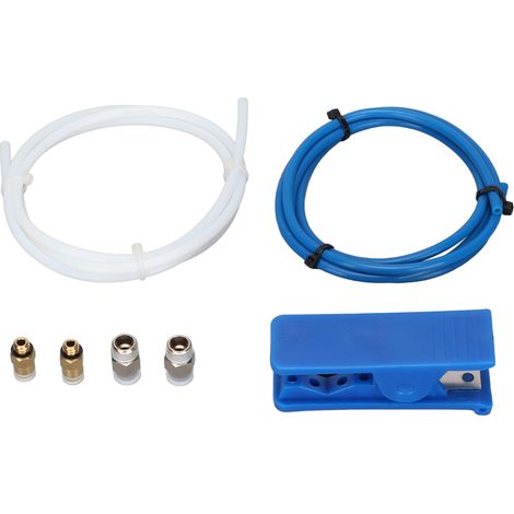 3D-Drucker-Teilesatz: 1 Meter weißer und blauer PTFE-Schlauch mit Schlauchschneider und pneumatischem Anschlussstück (1/5)