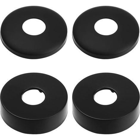 Rosace Robinet, Rosace Mitigeur Douche, 4 Noir De Cache Tuyau en Acier Inoxydable,Rosace Radiateur - Rosace pour Robinets De Douche, Robinets, Radiateurs (1/5)