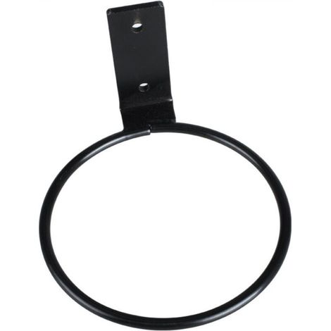 Wandmontierter Blumentopfhalter aus Eisen, 20 cm Durchmesser, nicht klappbar, schwarz, geeignet für Balkon, Garten oder Wohnung, 1 Stück (1/4)