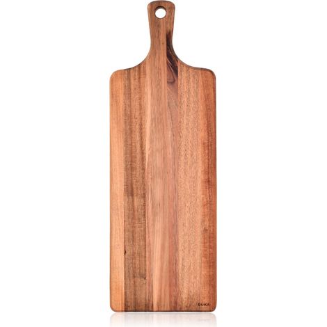 Tagliere e vassoio da portata sospeso in acacia 58x20 cm Naturale Duka (1/4)