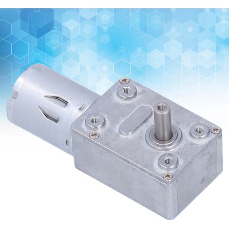 Moteur miniature à courant continu à engrenages, moteur à vis sans fin, moteur basse vitesse, 24 V avec variateur de vitesse, 100 tr/min (1/5)