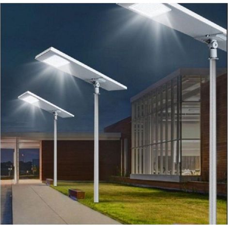 Trade Shop - LAMPIONE FARO LED 500W STRADALE CREPUSCOLARE MIT SOLARE PANNELLO IP65 SL-500W-LP - (1/4)