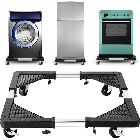 Base Supporto Regolabile per Lavatrice Lavastoviglie Elettrodomestici 4 Ruote (1/5)