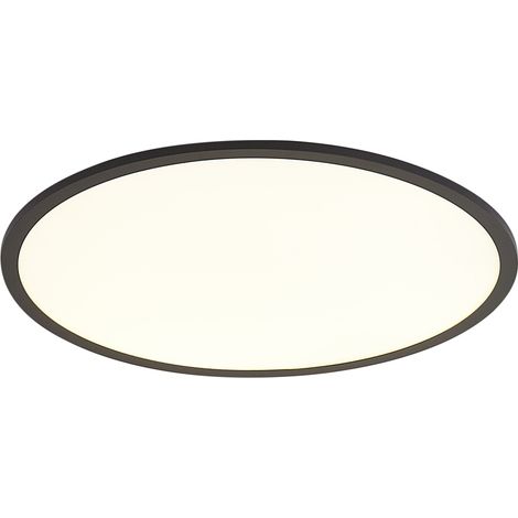 QAZQA Panneau LED intelligent noir 60 cm avec LED à intensité