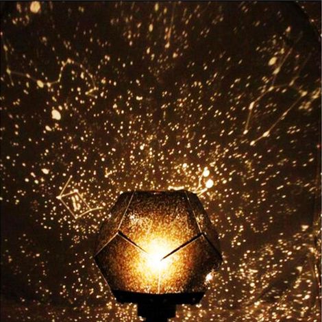 Projecteur lumière étoiles rotatif ambiance romantique USB fantaisie chambre enfant cadeau ABS PP 138x138x82mm 1 pièce (1/5)