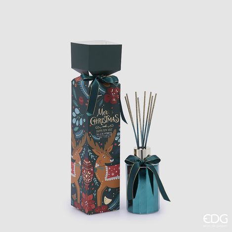 EDG Enzo De Gasperi Profumatore Natalizio Bottiglia Joyful Black Forest 210 ml – Diffusore di Fragranza per Ambiente (1/2)