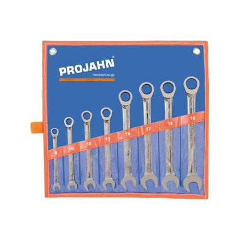 Projahn GearTech Schlüssel Satz Rolltasche 8-tlg. 8 - 10 - 12 - 13 - 16 - 17 - 18 - 19 mm (1/3)