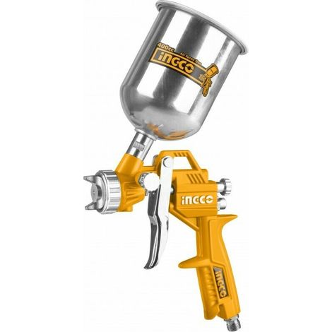 Aerografo pistola a spruzzo professionale serbatoio superiore 1,5 mm 400cc INGCO (1/5)