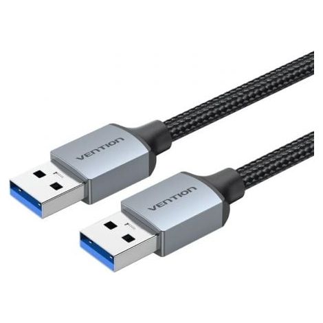 Cable USB 3.0 Vention CTSHF/ USB Macho - USB Macho/ 5Gbps/ 1m/ Negro