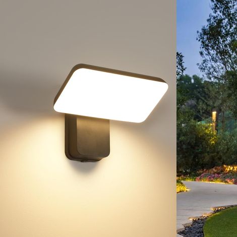 Lampe Murale Extérieure 18 W, IP65 Rotation 350°, 3000 K, Noire (1/5)